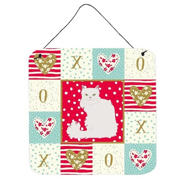 6 x 6 in. Asian Semi Longhaired Cat Love Wall or Door Hanging Prints, Carolines Treasures, Mfr#: CK5740DS66